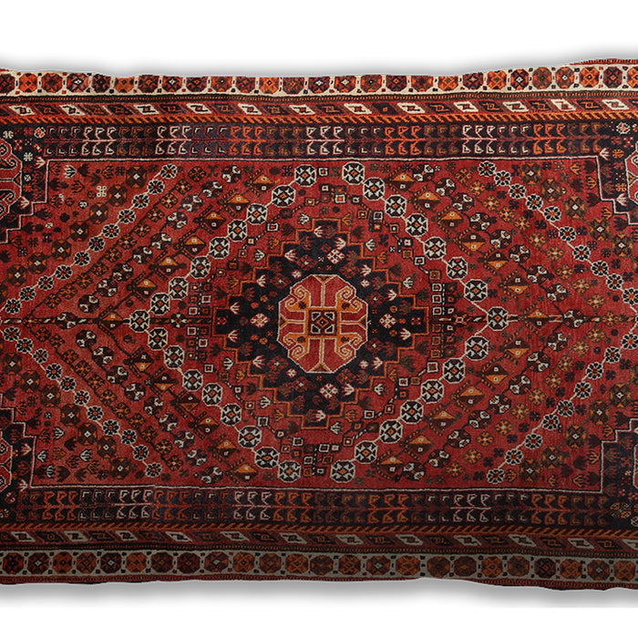 Traditional Classic Rectangular Tomato Red Lumbar Throw Pillow, 13 inch by 19 inch, lbtr890