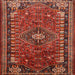 Square Traditional Rust Pink Persian Rug, tr891