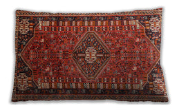 Traditional Classic Rectangular Rust Pink Lumbar Throw Pillow, 13 inch by 19 inch, lbtr891