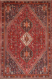 Machine Washable Traditional Rust Pink Rug, wshtr892