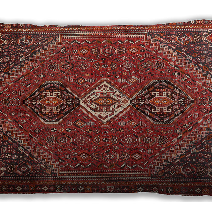 Traditional Classic Rectangular Rust Pink Lumbar Throw Pillow, 13 inch by 19 inch, lbtr892