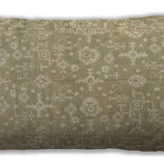 Traditional Classic Rectangular Brown Lumbar Throw Pillow, 13 inch by 19 inch, lbtr893