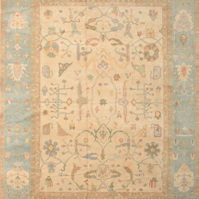 Traditional Sand Brown Persian Rug, tr895