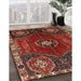 Machine Washable Traditional Tomato Red Rug in a Family Room, wshtr896
