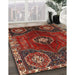 Traditional Red Persian Rug in Family Room, tr896