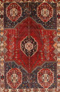 Machine Washable Traditional Tomato Red Rug, wshtr896