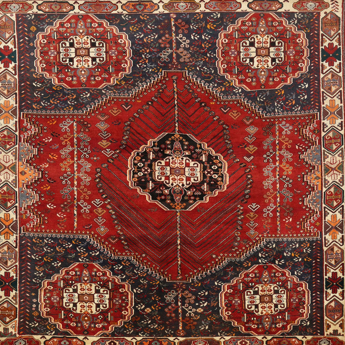 Square Traditional Red Persian Rug, tr896