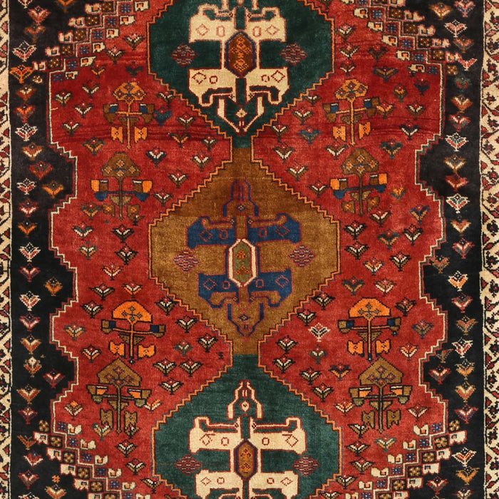Traditional Sienna Brown Persian Rug, tr897