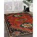 Machine Washable Traditional Sienna Brown Rug in a Family Room, wshtr897