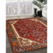 Traditional Red Persian Rug in Family Room, tr898