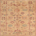 Square Traditional Orange Persian Rug, tr899