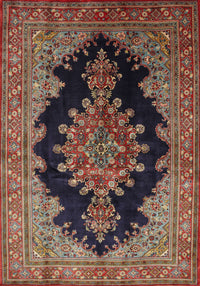 Machine Washable Traditional Dark Almond Brown Rug, wshtr89