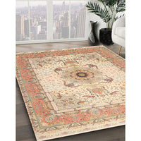 Traditional Brown Medallion Rug, tr8