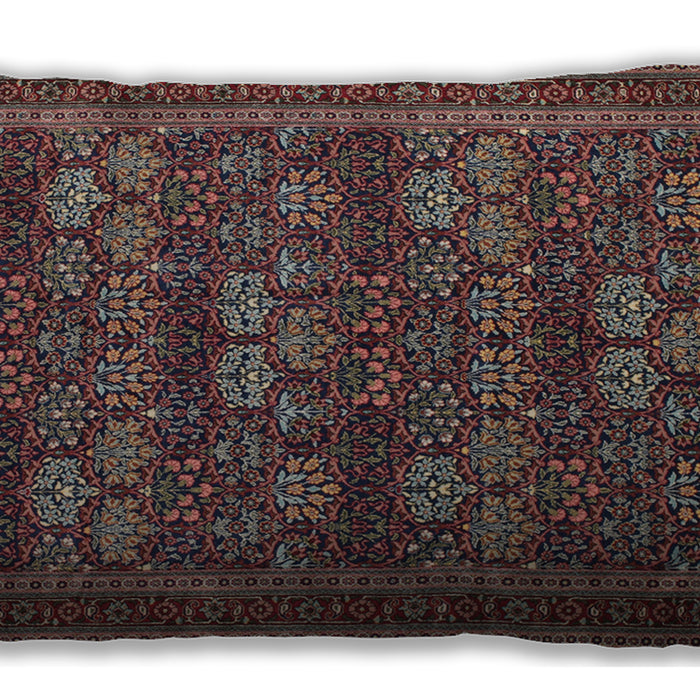 Traditional Classic Rectangular Dark Almond Brown Lumbar Throw Pillow, 13 inch by 19 inch, lbtr900