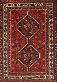 Machine Washable Traditional Sienna Brown Rug, wshtr901