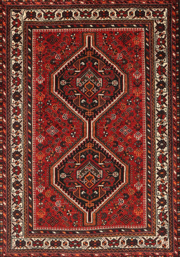 Machine Washable Traditional Sienna Brown Rug, wshtr901