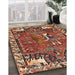 Machine Washable Traditional Saffron Red Rug in a Family Room, wshtr903