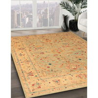 Traditional Orange Oriental Rug, tr904