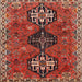 Square Traditional Rust Pink Persian Rug, tr905