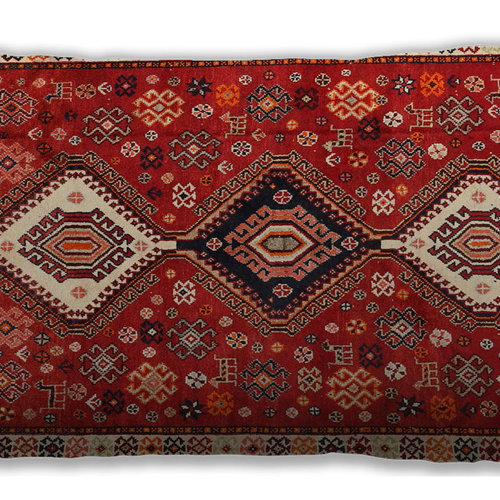 Traditional Classic Rectangular Copper Red Pink Lumbar Throw Pillow, 13 inch by 19 inch, lbtr906