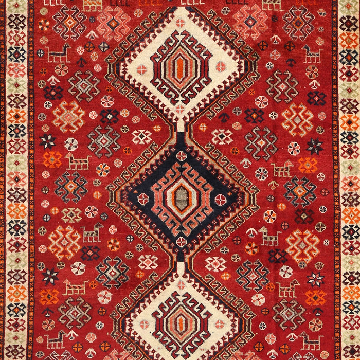 Traditional Copper Red Pink Persian Rug, tr906