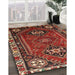 Traditional Red Persian Rug in Family Room, tr908
