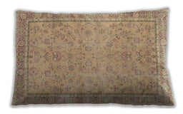 Traditional Classic Rectangular Peru Brown Lumbar Throw Pillow, 13 inch by 19 inch, lbtr909
