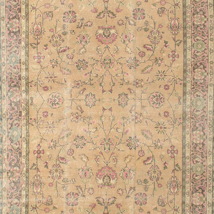 Machine Washable Traditional Peru Brown Rug, wshtr909