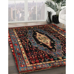 Traditional Brown Persian Rug in Family Room, tr90