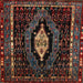 Square Traditional Brown Persian Rug, tr90
