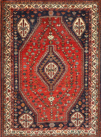 Machine Washable Traditional Tomato Red Rug, wshtr912