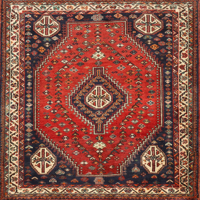 Square Traditional Red Persian Rug, tr912