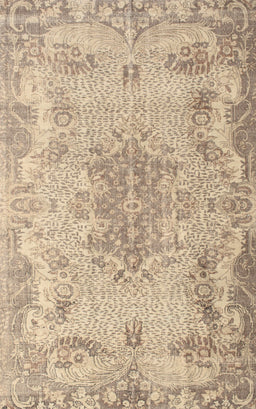 Machine Washable Traditional Orange Salmon Pink Rug, wshtr919