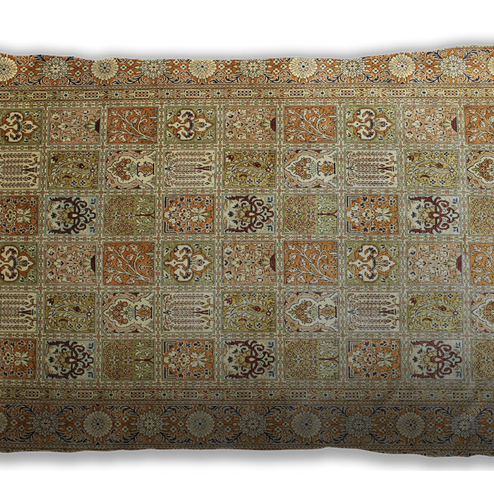Traditional Classic Rectangular Light Brown Lumbar Throw Pillow, 13 inch by 19 inch, lbtr91