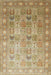 Machine Washable Traditional Light Brown Rug, wshtr91