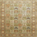Square Traditional Light Brown Persian Rug, tr91
