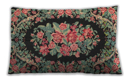 Traditional Classic Rectangular Bakers Brown Lumbar Throw Pillow, 13 inch by 19 inch, lbtr921