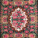 Square Traditional Brown Persian Rug, tr928