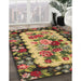 Machine Washable Traditional Red Brown Rug in a Family Room, wshtr932