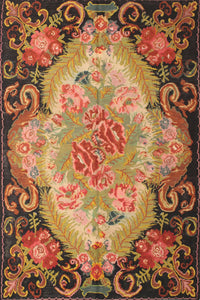 Machine Washable Traditional Gold Rug, wshtr934