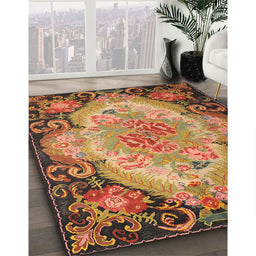 Machine Washable Traditional Gold Rug in a Family Room, wshtr934