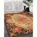 Machine Washable Traditional Gold Rug in a Family Room, wshtr934