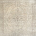 Round Machine Washable Traditional Light French Beige Brown Rug, wshtr938