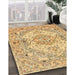Machine Washable Traditional Chrome Gold Yellow Rug in a Family Room, wshtr939