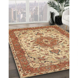 Traditional Red Persian Rug in Family Room, tr940
