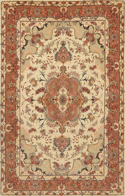 Machine Washable Traditional Red Rug, wshtr940