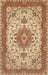 Machine Washable Traditional Red Rug, wshtr940