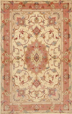 Machine Washable Traditional Orange Rug, wshtr941