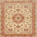 Square Traditional Orange Persian Rug, tr941