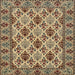 Square Traditional Reddish Brown Persian Rug, tr942
